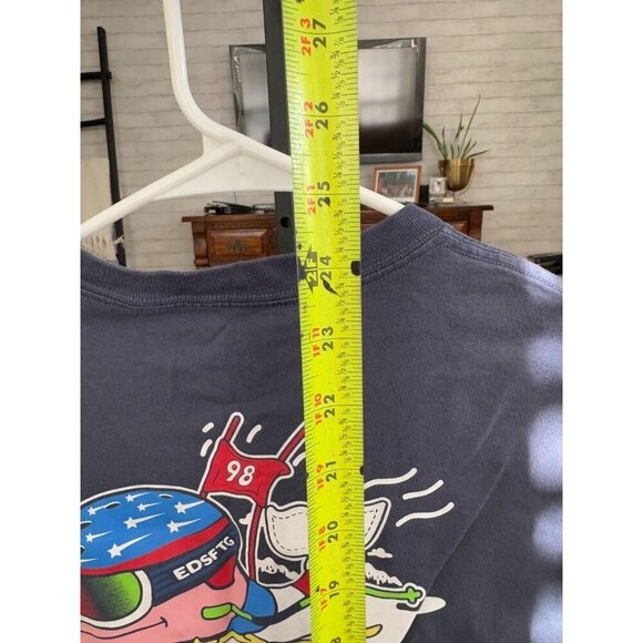 Vineyard Vines SKI RACE WHALE Long Sleeve Pocket Crew Tee Mens Size Large - Picture 4 of 8